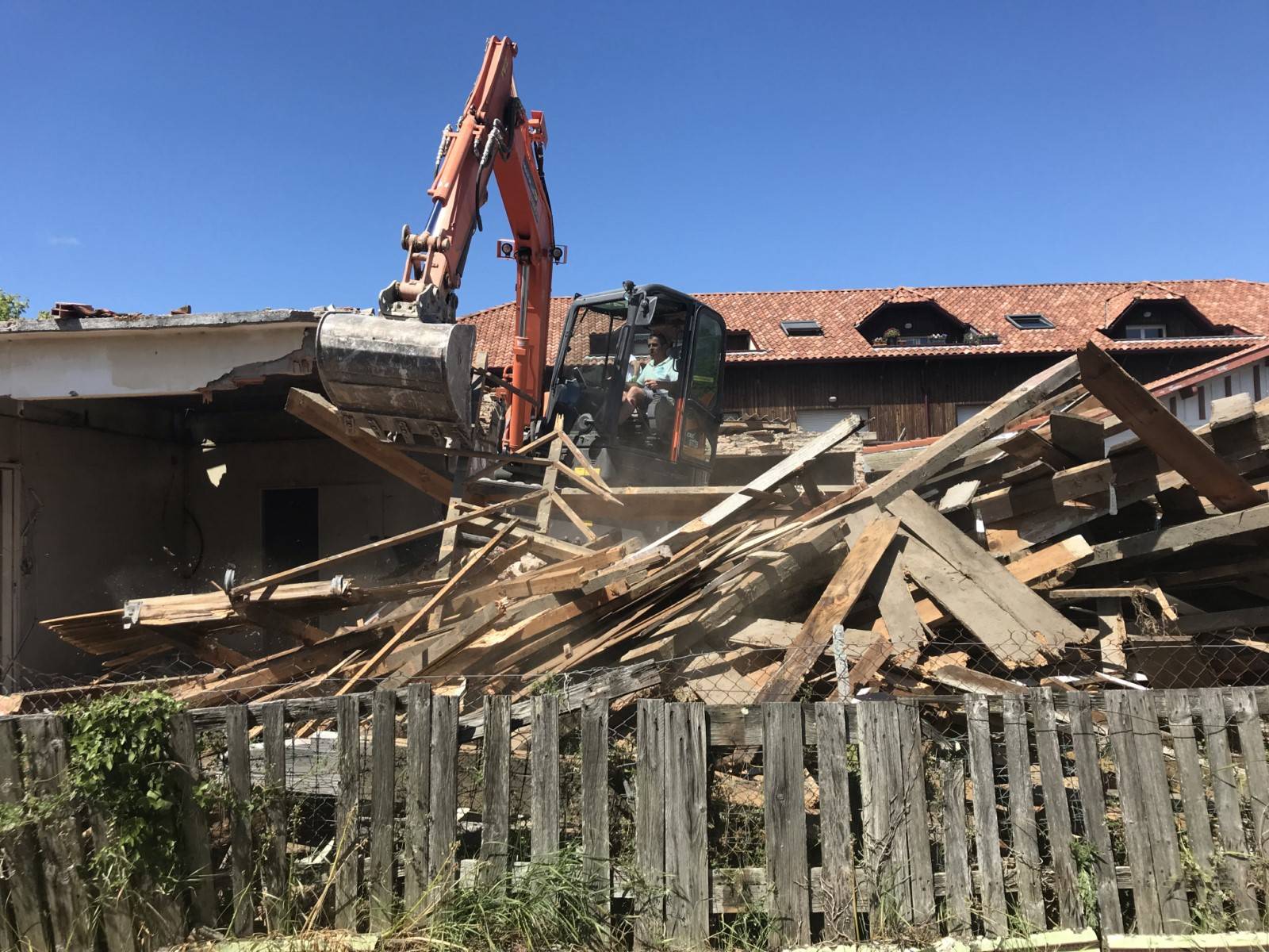 Chantier de démolition à gujan mestras